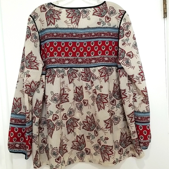 Sanctuary women's bohemian print blouse size M - Picture 8 of 9